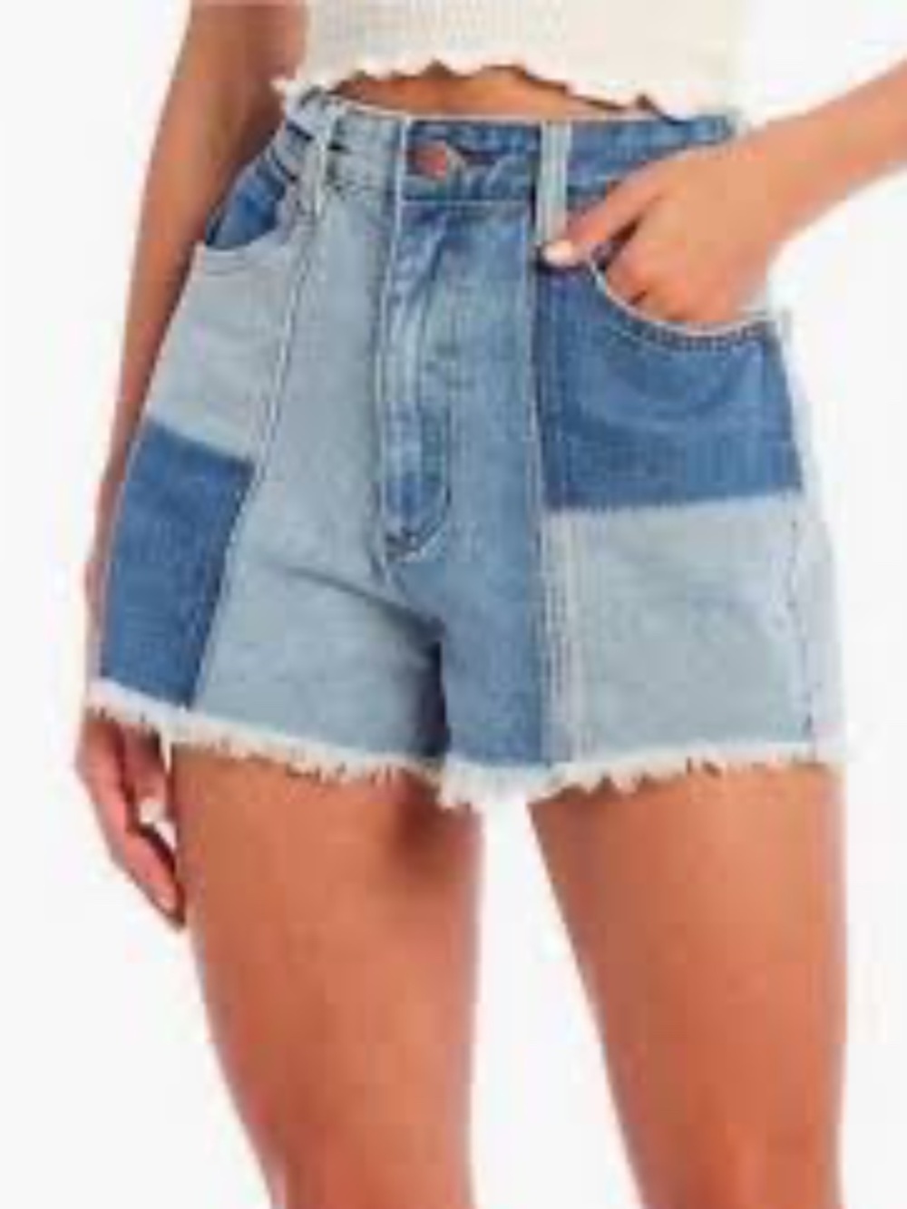 Billabong x Wrangler patchwork festival shorts